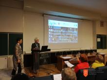 Tanja Roženbergar med moderiranjem. Foto: A. Pukl, 2019 